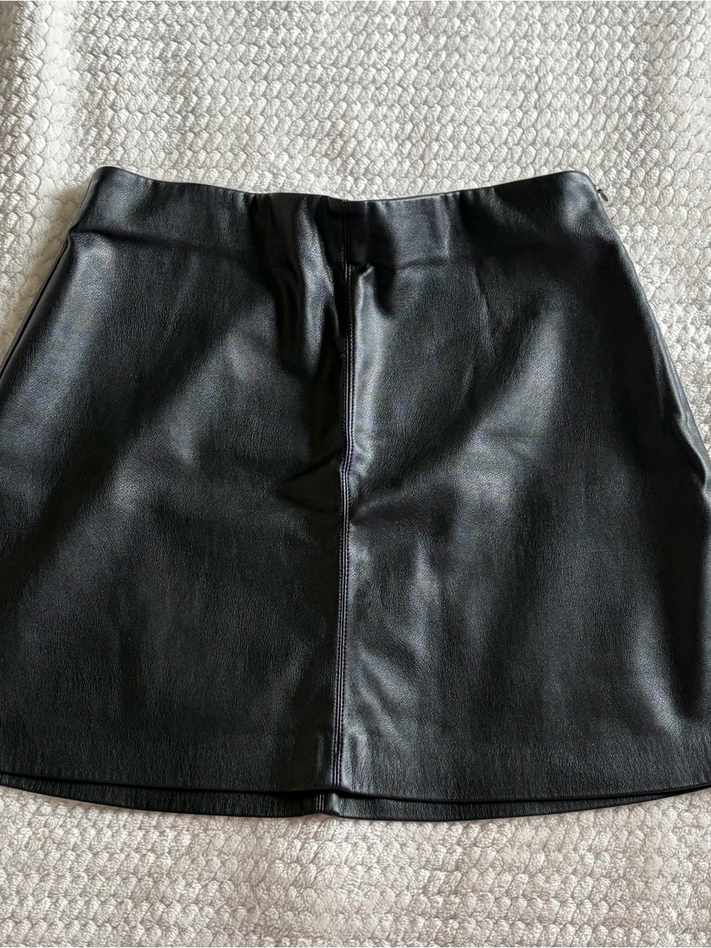Dynamite Black Faux Leather Mini Skirt